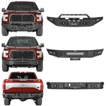 Hooke Road Steel Front Bumper Rear Replacement Fit F-150 2015 2016 2017. Fixed Price $399.99.