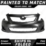 New Painted *1G3 Gray* Front Bumper Cover For 2009-2010 Toyota Corolla Xrs. Fixed Price $380.99.