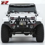 Razer Auto 07-18 Jeep Wrangler Jk Full Width Front Bumper+winch PLATE+2X D-rings. Fixed Price $549.99.