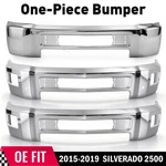 Vrc One-piece Front Bumper Fits 2015-2019 Chevy Silverado 2500HD 3500HD Chrome. Fixed Price $357.88.