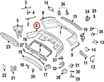 New Genuine Mercedes-benz Rear Bumper Lower Cover Paneling Trim Oe 1648853425. Fixed Price $319.27.