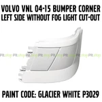 Volvo Vnl 04-15 Bumper Corner With No Fog Light Painted White 82721514 Left. Fixed Price $225.00.