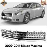Front Grille Assembly Chrome For 2009-2014 Nissan Maxima. Fixed Price $58.00.