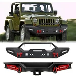 Front Rear Bumper For 2007-2018 Jeep Wrangler Jku W/ Led Light Bar D-rings. Fixed Price $599.99.