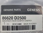 86620D2500 Energy Absorber For Rear Bumper On 19-22 Genesis G90. Fixed Price $40.00.
