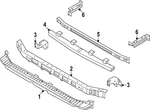 Genuine Nissan Bumper Cover Reinforcement Bracket 62213-7JA5A. Fixed Price $103.00.