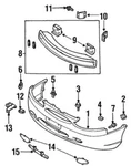 Genuine Ford Bumper Cover XS4Z-17757-AA. Fixed Price $563.75.