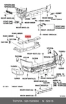 Genuine Oe Absorber, Rear Bumper Energy, 5261535060 For Toyota 52615-35060. Fixed Price $40.77.