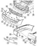 Genuine Mopar Fascia Molding Right 4805986AA. Fixed Price $169.42.
