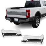 New Chrome Rear Pair Bumper Face Bar Ends W/park 17-22 Ford F250 F350 F450. Fixed Price $152.38.
