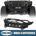Hooke Road Front Bumper For 2018-2026 Jeep Wrangler Jl Jt W/led Lights & D-rings. Fixed Price $329.50.
