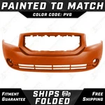 New Painted *pvg Mango* Front Bumper Cover Fascia For 2007-2012 Dodge Caliber. Fixed Price $390.99.