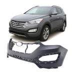 Primed Front Upper Bumper Cover Fascia For 2013-2016 Hyundai Santa Fe Base. Fixed Price $148.66.