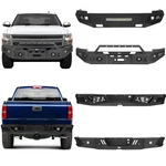 Front Bumper / Rear Bar Textured Steel Fit 2007-2013 Chevy Silverado 1500. Fixed Price $399.24.