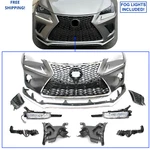 New Front Bumper Main Grille Valance Fog Light 21PC For 2018- Nx 300 F-sport. Fixed Price $1199.81.
