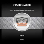 Genuine 2001-2005 Honda Civic Left Rear Bumper Side Spacer 71598S5A000. Fixed Price $39.00.