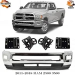 Front Bumper Face Bar Chrome & Brackets Kit For 2011-2018 Ram 2500 3500. Fixed Price $660.00.