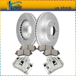PMT2018 Front Brake Rotors Ceramic Pads Calipers For Jeep Liberty 2002-2007. Fixed Price $182.65.
