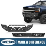 Hooke Road Front & Rear Bumper W/ Winch Plate Fit 2016-2018 Chevy Silverado 1500. Fixed Price $979.87.