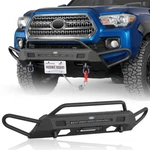 Steel Front Bumper W/ Winch Plate & 72W Light Bar Fit 2016-2023 Toyota Tacoma. Fixed Price $389.79.