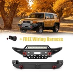 Aaiwa For 2007-2014 Toyota Fj Cruiser Front+rear Bumper Guard Winch Plate Lights. Fixed Price $989.95.