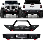 Vijay Black Steel Front/rearbumper W/winch Plate For 2020-2024 Jeep Gladiator Jt. Fixed Price $279.99.