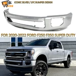FO1002450 Iconic Silver Steel Front Bumper Face Bar Ford F250 F350 2020-2022. Fixed Price $366.99.