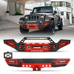 For 2007-2018 Jeep Wrangler Jk Front Bumper Guard W/ Led Lights D-rings. Fixed Price $384.99.