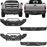 Fit 2011-2016 Ford F250 F350 Off-road Steel Front Rear Bumper W/winch Plate. Fixed Price $499.82.