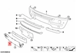 Genuine Mini Cooper R50 Coupe Front Bumper Lower Chrome Grille Oem 51116800138. Fixed Price $197.27.