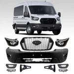2020-2024 Ford Transit 150 Front Bumper Lower Cover Grille & Headlights 10PC. Fixed Price $619.55.