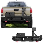 Vijay For 2016-2023 Toyota Tacoma Rear Bumper With Spare Tire Rack & Led Lights. Fixed Price $619.99.