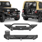 Front Bumper Rear W/ Led Spotlights For 1987-1995 Jeep Wrangler Yj. Fixed Price $469.08.