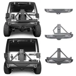 Textured Rear Bumper W/ Led Lights & D-rings For Jeep Wrangler Jk/jku 07-18. Fixed Price $499.97.