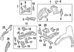 Genuine Gm Front Driver Side Bumper Fascia Lower Bracket 84482359. Fixed Price $14.92.