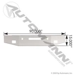 Kenworth T800 Bumper Chrome With Fog Light And Tow Hook Cutouts Usa 1988 - 2003. Fixed Price $800.00.