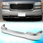 For 1999-2006 Gmc Sierra 1500 Yukon Xl Front Bumper Face Bar Chrome Steel. Fixed Price $243.99.