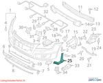 Audi 2013-2015 S7 Bumper Cover Support Rail 4G8807083. Fixed Price $100.00.