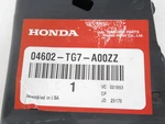 Genuine Oem Honda 04602-TG7-A00ZZ Front Upper Radiator Core Support. Fixed Price $291.62.