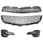 Front Bumper Face Bar Grilles Kit For 2010-2015 Chevrolet Equinox Foglight Cover. Fixed Price $134.81.
