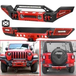 Aaiwa Fits 2007-2018 Jeep Wrangler Jku Steel Front Rear Bumper W/winch&lights. Fixed Price $259.96.