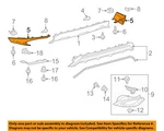 Toyota Oem 16-19 RX350 Rear Bumper Components-extension Panel 521770E010. Fixed Price $123.90.
