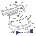 For Toyota Sienna 2004-2010 8934845010 Parking Aid Sensor Bracket. Fixed Price $23.65.