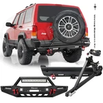 FOR1989-2001 Jeep Cherokee Xj Front/rear Bumper W/winch Plate&spare Tire Carrier. Fixed Price $395.98.