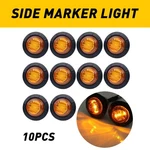 Round 3/4" Amber Clearance Led Auto Marker Bullet Truck Trailer Lights Lamp 10X. Fixed Price $12.99.
