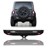 Vijay For 2018-2024 Jeep Wrangler Jl/jlu Steel Rear Bumper W/led Lights&d-rings. Fixed Price $259.99.