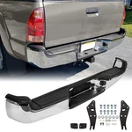 Chrome For Toyota Tacoma Pickup 2005-2015 Rear Bumper Assembly Steel With Light. Fixed Price $163.08.