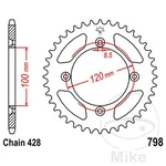 32013-TRANSMISSION Plate Crown 48T P-428 100MM 120MM Compatible With. Fixed Price $49.98.