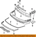 Gm Oem 90-96 Corsica Rear Bumper Components-molding 10115378. Fixed Price $805.82.