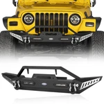 For 97-06 Jeep Wrangler Tj Black Front Offroad Bumper Guard + D-ring & Led Light. Fixed Price $239.26.